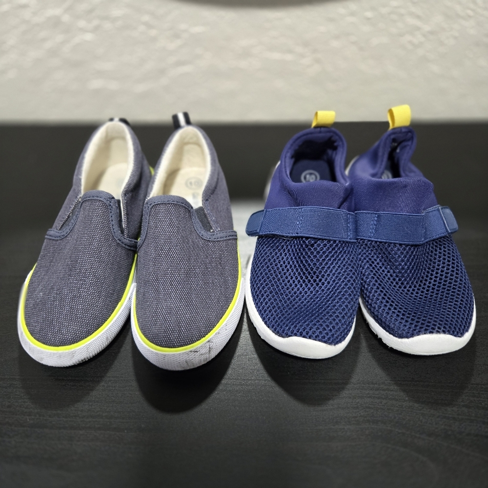2 Pairs Kids Slip-On Sneakers